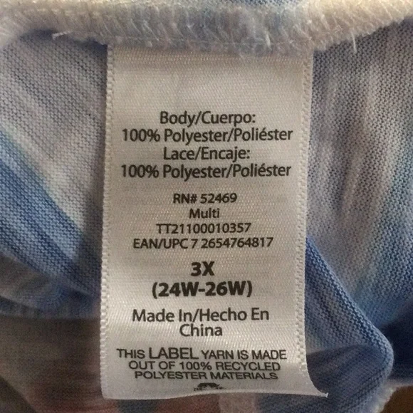 Time and Tru Colorful Women's Top Size 3X (24W-26W) - Picture 9 of 12